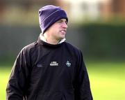 15 February 2002; David Humphreys during an Ireland Rugby Squad Training Session at Teddington in London, England. Photo by Sportsfile