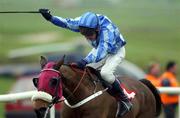 16 February 2002; Room to Room Value, with Paul Carberry up, on the way to winning The Red Mills Bow Wow Maiden Hurdle at Gowran Park Racecourse in Gowran, Kilkenny. Photo by Damien Eagers/Sportsfile