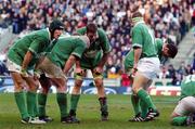 16 February 2002; Ireland players dejected following their sides defeat in the Lloyds TSB Six Nations Championship match between England and Ireland at Twickenham Stadium in London, England. Photo by Matt Browne/Sportsfile