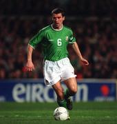 13 February 2002; Roy Keane of Republic of Ireland during the International Friendly match between Republic of Ireland and Russia at Lansdowne Road in Dublin. Photo by David Maher/Sportsfile