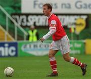 17 February 2002; Paul Marney of St Patrick's Athletic during the eircom League Premier Division match between St Patrick's Athletic and Cork City at Richmond Park in Dublin. Photo by Brian Lawless/Sportsfile