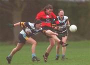 19 February 2002; Elaine Cotter of UCC, in action against Joanne O'Sullivan of UCD during the Higher Education League Ladies Football Final between UCD and UCC at  Donnybrook in Dublin. Photo by Brian Lawless/Sportsfile