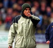 10 February 2002; Donegal manager Mickey Moran during the Allianz National Football League Division 1A Round 1 match between Dublin and Donegal at Parnell Park in Dublin. Photo by Ray McManus/Sportsfile