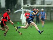 19 February 2002; Hugh Flannery of UCD, in action against UCC during the Fitzgibbon Cup Final Replay match between UCD and UCC at McDonagh Park in Nenagh, Tipperary. Photo by Photo by Matt Browne/Sportsfile