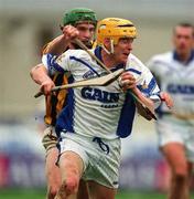 24 February 2002; Eoin Murphy of Waterford in action against Richie Mullally of Kilkenny during Allianz National Hurling League Division 1A Round 1 match between Kilkenny and Waterford in Nowlan Park, Kilkenny. Photo by Damien Eagers/Sportsfile