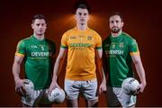 30 January 2017; Meath footballers, from left, Donal Keoghan, Paddy O'Rourke and Graham Reilly in attendance at the Launch of The 2017 Meath GAA Jersey sponsored by Devenish Nutrition at Meath GAA Centre of Excellence in Dunganny, Trim. Photo by Sam Barnes/Sportsfile