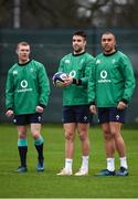 31 January 2017; Conor Murray, centre, Simon Zebo, right, and Keith Earls of Ireland during squad training at Carton House in Maynooth, Co Kildare. Photo by Seb Daly/Sportsfile