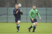 31 January 2017; Josh van der Flier, left, and Sean O'Brien of Ireland during squad training at Carton House in Maynooth, Co Kildare. Photo by Brendan Moran/Sportsfile