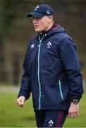 31 January 2017; Ireland head coach Joe Schmidt arrives prior to squad training at Carton House in Maynooth, Co Kildare. Photo by Seb Daly/Sportsfile