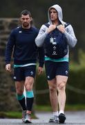31 January 2017; Rob Kearney, left, and Jamie Heaslip of Ireland arrive prior to squad training at Carton House in Maynooth, Co Kildare. Photo by Seb Daly/Sportsfile