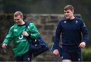 31 January 2017; Keith Earls, left, and Garry Ringrose of Ireland arrive prior to squad training at Carton House in Maynooth, Co Kildare. Photo by Seb Daly/Sportsfile