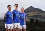 31 January 2017; Wicklow players from left, Stephen Kelly, Ross O'Brien and John McGrath in attendance at the Wicklow GAA new jersey sponsor announcement at the Powerscourt Estate in Enniskerry, Co Wicklow. Photo by Matt Browne/Sportsfile