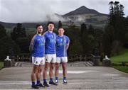 31 January 2017; Wicklow players from left, Stephen Kelly, Ross O'Brien and John McGrath in attendance at the Wicklow GAA new jersey sponsor announcement at the Powerscourt Estate in Enniskerry, Co Wicklow. Photo by Matt Browne/Sportsfile