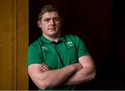 31 January 2017; Tadhg Furlong of Ireland poses for portrait following a press conference at Carton House in Maynooth, Co Kildare. Photo by Seb Daly/Sportsfile