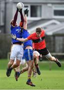 31 January 2017; James Stewart, left, and Niall Loughman of DCU St Patricks Campus in action against Ian Maguire of University College Cork during the Independent.ie HE GAA Sigerson Cup Round 1 match between DCU St Patricks Campus and University College Cork at DCU Sportsgrounds in Dublin. Photo by Ramsey Cardy/Sportsfile