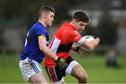 31 January 2017; Adrian Spillane of University College Cork is tackled by Eóin Sommerville of DCU St Patricks Campus during the Independent.ie HE GAA Sigerson Cup Round 1 match between DCU St Patricks Campus and University College Cork at DCU Sportsgrounds in Dublin. Photo by Ramsey Cardy/Sportsfile