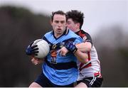 31 January 2017; Eamonn Wallace of University College Dublin in action against Andrew McClean of Institute of Technology Sligo during the Independent.ie HE GAA Sigerson Cup Round 1 match between University College Dublin and Institute of Technology Sligo at UCD in Belfield, Dublin. Photo by Sam Barnes/Sportsfile