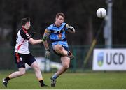 31 January 2017; Dan O'Sullivan of University College Dublin in action against Jamie Brennan of Institute of Technology Sligo during the Independent.ie HE GAA Sigerson Cup Round 1 match between University College Dublin and Institute of Technology Sligo at UCD in Belfield, Dublin. Photo by Sam Barnes/Sportsfile