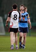 31 January 2017; Jack McCaffrey of University College Dublin shakes hands with Raymond Connolly of Institute of Technology Sligo following the Independent.ie HE GAA Sigerson Cup Round 1 match between University College Dublin and Institute of Technology Sligo at UCD in Belfield, Dublin. Photo by Sam Barnes/Sportsfile