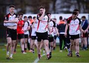 31 January 2017; Institute of Technology Sligo players leave the field dejected following the Independent.ie HE GAA Sigerson Cup Round 1 match between University College Dublin and Institute of Technology Sligo at UCD in Belfield, Dublin. Photo by Sam Barnes/Sportsfile
