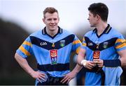 31 January 2017; Peter Healy, left, and Conor Mullally of University College Dublin following the Independent.ie HE GAA Sigerson Cup Round 1 match between University College Dublin and Institute of Technology Sligo at UCD in Belfield, Dublin. Photo by Sam Barnes/Sportsfile