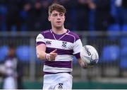 31 January 2017; Thomas Monaghan of Clongowes Wood College during the Bank of Ireland Leinster Schools Senior Cup Round 1 match between Clongowes Wood College and St Fintan's High School at Donnybrook Stadium in Donnybrook, Dublin. Photo by Matt Browne/Sportsfile