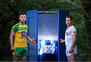 1 February 2017; Patrick McBrearty of Donegal, left, and Darren McCurry of Tyrone in attendance at the Allianz Football League Belfast launch at Malone House in Belfast. Photo by Seb Daly/Sportsfile