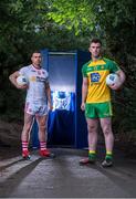 1 February 2017; Patrick McBrearty of Donegal, right, and Darren McCurry of Tyrone in attendance at the Allianz Football League Belfast launch at Malone House in Belfast. Photo by Seb Daly/Sportsfile