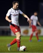 31 January 2017; Conan Byrne of St Patrick's Athletic in action during the Leinster Senior Cup fourth round match between Bray and St Patrick's Athletic at the Carlisle Grounds in Bray. Photo by David Fitzgerald/Sportsfile