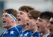 1 February 2017; Myles Carey of St Mary's College celebrates after the Bank of Ireland Leinster Schools Senior Cup Round 1 match between St Mary's College and Newbridge College at Donnybrook Stadium in Donnybrook, Dublin. Photo by Daire Brennan/Sportsfile
