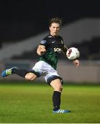 31 January 2017; John Sullivan of Bray in action during the Leinster Senior Cup fourth round match between Bray and St Patrick's Athletic at the Carlisle Grounds in Bray. Photo by David Fitzgerald/Sportsfile