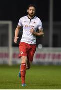 31 January 2017; Darren Dennehy of St Patrick's Athletic in action during the Leinster Senior Cup fourth round match between Bray and St Patrick's Athletic at the Carlisle Grounds in Bray. Photo by David Fitzgerald/Sportsfile