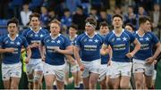 1 February 2017; St Mary's College players, left to right, Daragh McDonagh, Ian Wickhman, James Coolican, Ciarán O'Meara, Bryan MacMahon, and Myles Carey, celebrate after the Bank of Ireland Leinster Schools Senior Cup Round 1 match between St Mary's College and Newbridge College at Donnybrook Stadium in Donnybrook, Dublin. Photo by Daire Brennan/Sportsfile