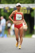 26 June 2011; Liu Hong, China, on her way to winning the Women's 20k race during the 18th Dublin International Grand Prix of Race Walking. Furze Road, Phoenix Park, Co. Dublin. Picture credit: Pat Murphy / SPORTSFILE