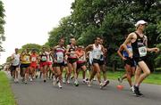 26 June 2011; A general view of the early stages of the Men's 20k race at the 18th Dublin International Grand Prix of Race Walking. Furze Road, Phoenix Park, Co. Dublin. Picture credit: Pat Murphy / SPORTSFILE