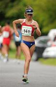 26 June 2011; Christine Guinaudeau, from France, in action during the women's 20k race at the 18th Dublin International Grand Prix of Race Walking. Furze Road, Phoenix Park, Co. Dublin. Picture credit: Pat Murphy / SPORTSFILE