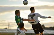 28 June 2011; Shane O'Connor, Bray Wanderers, in action against Mark Quigley, Dundalk. Airtricity League Premier Division, Bray Wanderers v Dundalk, Carlisle Grounds, Bray, Co. Wicklow. Picture credit: David Maher / SPORTSFILE