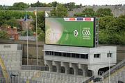 26 June 2011; A general view of the scoreboard and event control office at the Hill 16 end of the ground. Leinster GAA Football Senior Championship Semi-Final, Wexford v Carlow, Croke Park, Dublin. Picture credit: Brendan Moran / SPORTSFILE