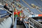 26 June 2011; Carlow supporters take their seats in the Cusack Stand before the Leinster GAA Senior Football Championship Semi-Finals. Croke Park, Dublin. Picture credit: Brendan Moran / SPORTSFILE