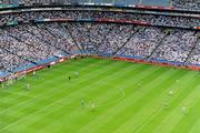 26 June 2011; Eoghan O'Flaherty, Kildare, takes a free kick during the first half. Leinster GAA Football Senior Championship Semi-Final, Dublin v Kildare, Croke Park, Dublin. Picture credit: Brendan Moran / SPORTSFILE