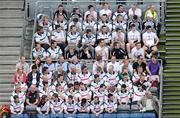 26 June 2011; The Carlow team, who were defeated in the previous game, sit in front of the Kildare substitutes while watching the game. Leinster GAA Football Senior Championship Semi-Final, Dublin v Kildare, Croke Park, Dublin. Picture credit: Brendan Moran / SPORTSFILE
