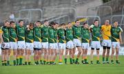 29 June 2011; The Meath team stand for the national anthem. Leinster GAA Football Minor Championship, Semi-Final, Meath v Louth, Pairc Tailteann, Navan, Co. Meath. Picture credit: Barry Cregg / SPORTSFILE