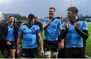 2 February 2017; St Michaels College players leave the field following the Bank of Ireland Leinster Schools Senior Cup Round 1 match between St Michael’s College and St Gerard’s School at Castle Avenue, Clontarf, Dublin. Photo by Sam Barnes/Sportsfile
