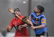 2 February 2017; Shane Roche of UCC in action against James Maher of UCD during the Independent.ie HE GAA Fitzgibbon Cup Group D Round 2 match between University College Dublin v University College Cork at UCD, Belfield, Dublin. Photo by Cody Glenn/Sportsfile