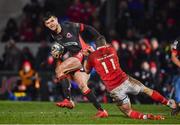 3 February 2017; Blair Kinghorn of Edinburgh is tackled by Ronan O'Mahony of Munster during the Guinness PRO12 Round 13 match between Edinburgh and Munster at Myreside in Edinburgh, Scotland. Photo by Ramsey Cardy/Sportsfile