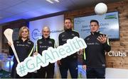 4 February 2017; Connacht Healthy Club Roadshow - inspiring GAA clubs to become hubs for health. Pictured at the launch leading the call out for increased participation in the programme are Anna Geary, former Cork camogie captain, Mickey Harte, manager of the Tyrone senior inter-county team, Michael Fennelly, hurler with the Kilkenny senior team and Philly McMahon, Gaelic footballer for Dublin and Ballymun Kickhams. Exemplar Healthy Clubs such as Achill GAA, Mayo, Melvin Gaels GAA, Leitrim, Ballinderreen GAA, Galway and Aghamore GAA, Mayo, encouraged and inspired other Connacht clubs to support their communities in pursuit of better physical and mental wellbeing. For more information, visit: www.gaa.ie/community Follow: @officialgaa or Like: www.facebook.com/officialgaa/. Ballyhaunis Centre of Excellence, Mayo. Photo by Matt Browne/Sportsfile