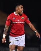 3 February 2017; Francis Saili of Munster during the Guinness PRO12 Round 13 match between Edinburgh and Munster at Myreside in Edinburgh, Scotland. Photo by Ramsey Cardy/Sportsfile