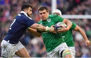 4 February 2017; CJ Stander of Ireland is tackled by Alex Dunbar of Scotland during the RBS Six Nations Rugby Championship match between Scotland and Ireland at BT Murrayfield Stadium in Edinburgh, Scotland. Photo by Brendan Moran/Sportsfile