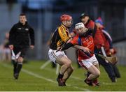 4 February 2017; Anthony Kelly of St Thomas' in action against Joe Neylon of Ballyea during the AIB GAA Hurling All-Ireland Senior Club Championship Semi-Final match between St Thomas' and Ballyea at Semple Stadium in Thurles, Co Tipperary. Photo by Eóin Noonan/Sportsfile