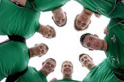 30 June 2011; Some of the new Connacht players who took part in training today are, from bottom centre, TJ Anderson, and clockwise, David Moore, Etienne Reynecke, Niall O&#039;Connor, Paul O&#039;Donoghue, James Loxton, Dave McSharry and Matt Jarvis ahead of squad training. Connacht Rugby squad training, Sportsground, Galway. Picture credit: Matt Browne / SPORTSFILE